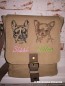 Preview: Canvas Tasche mit Französische Bulldogge und Namen bestickt